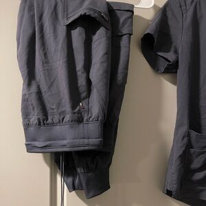 Grey’s Anatomy Pewter Colored Scrub Top & Bottom